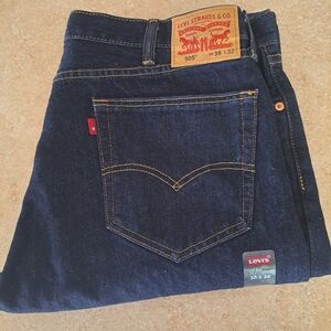 Levi's Men's Dark Indigo Straight Jeans